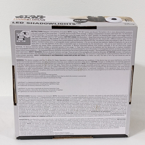 Star Wars The Mandalorian Christmas Holiday LED Projector Shadowlights,NEW - Picture 5 of 10